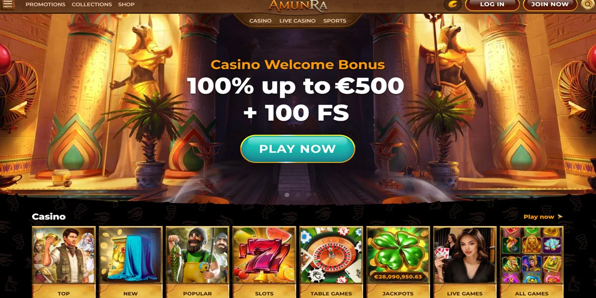 AmunRa Casino Bonuses