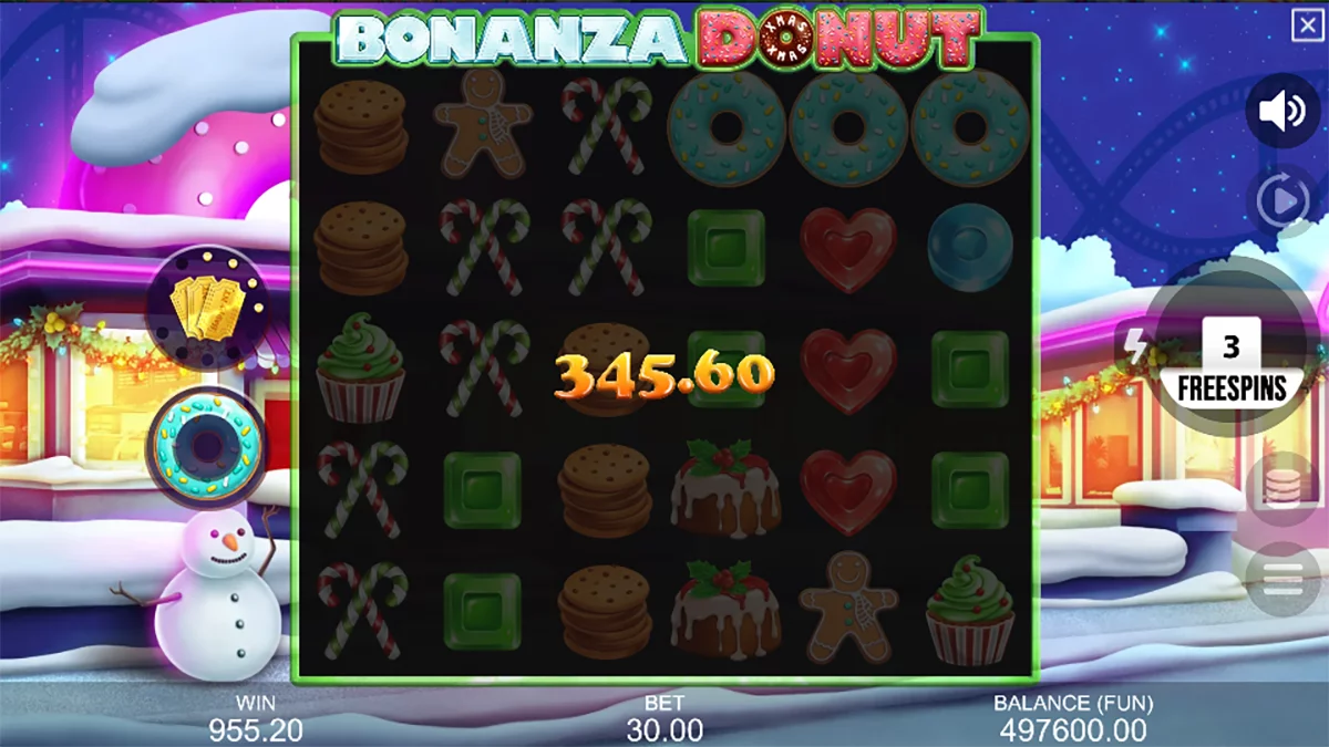 Bonanza Donut Xmas Win