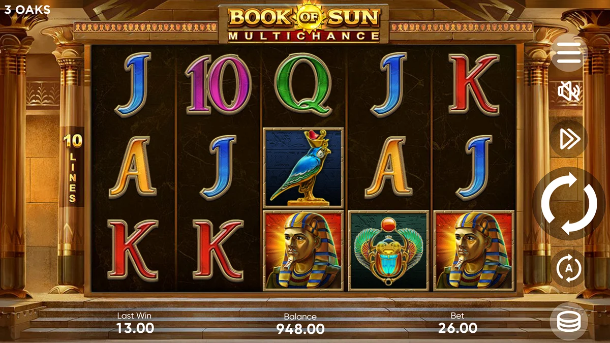 Book of Sun Multi Chance Base Play
