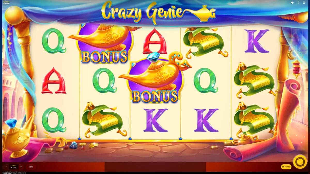 Crazy Genie Base Play