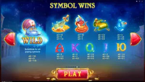 Crazy Genie Paytable