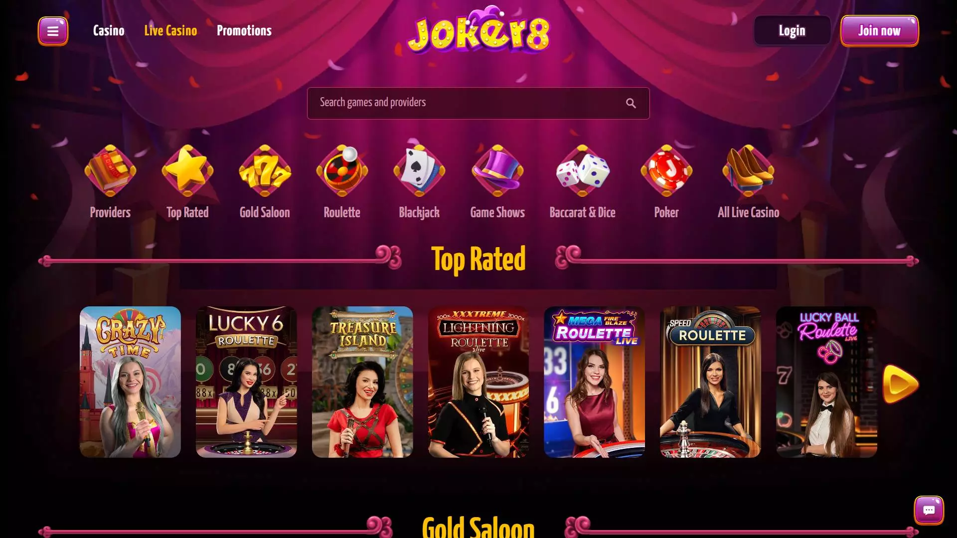 Joker8 CasinoLive Casino