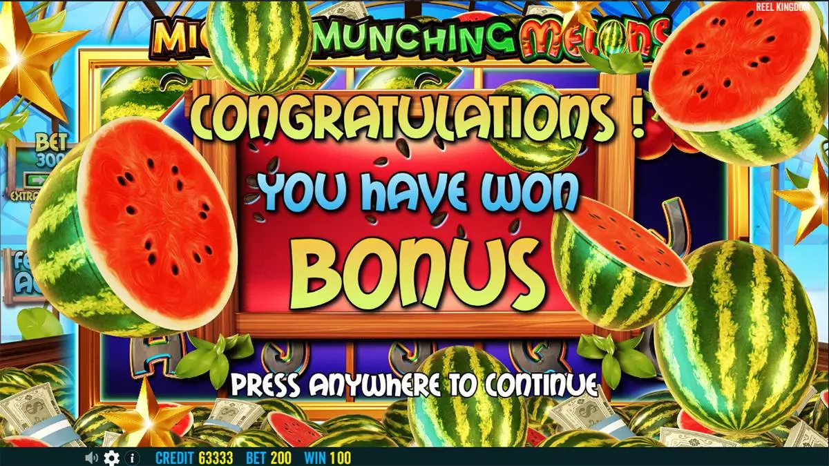 Mighty Munching Melons Bonus