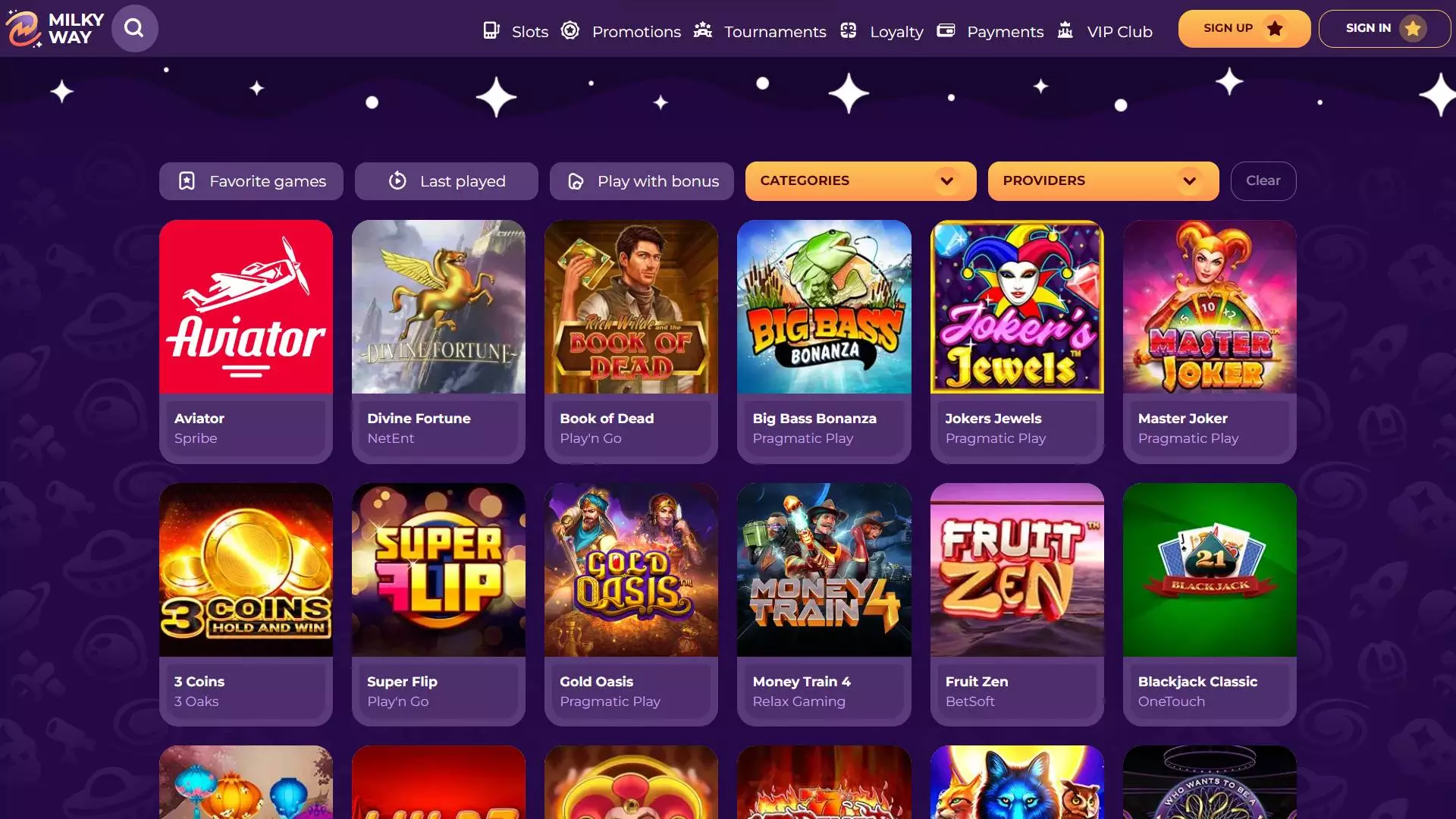 MilkyWay Casino Slots