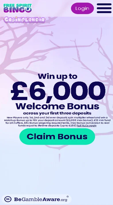 Mobile View Free Spirit Bingo