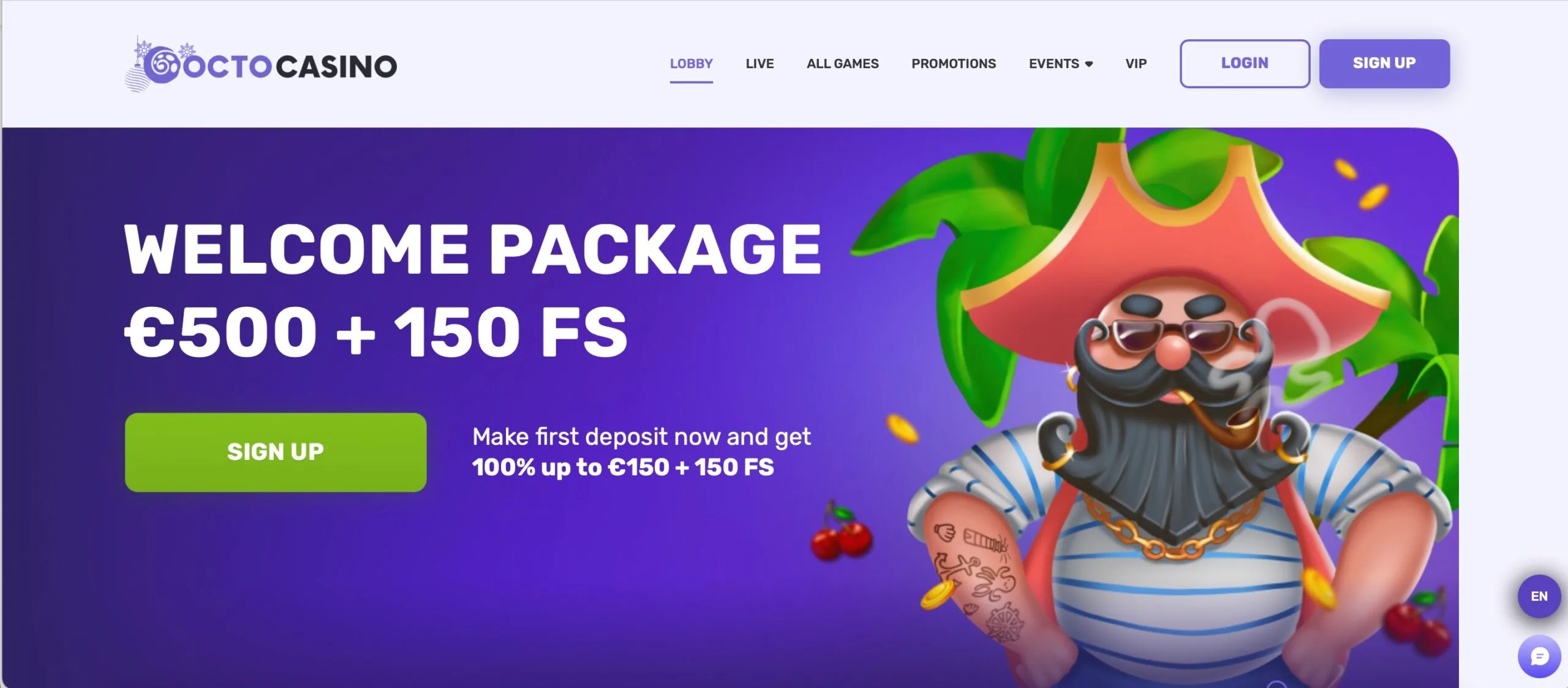 Octocasino Welcome