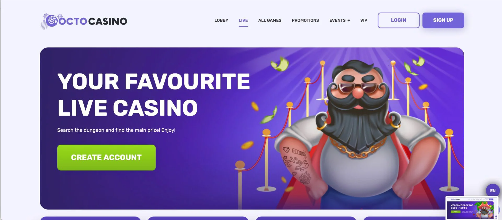 Octocasino Live Casino