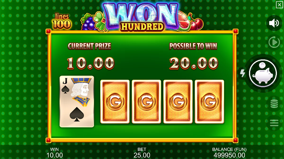 Won Hundred Gamble