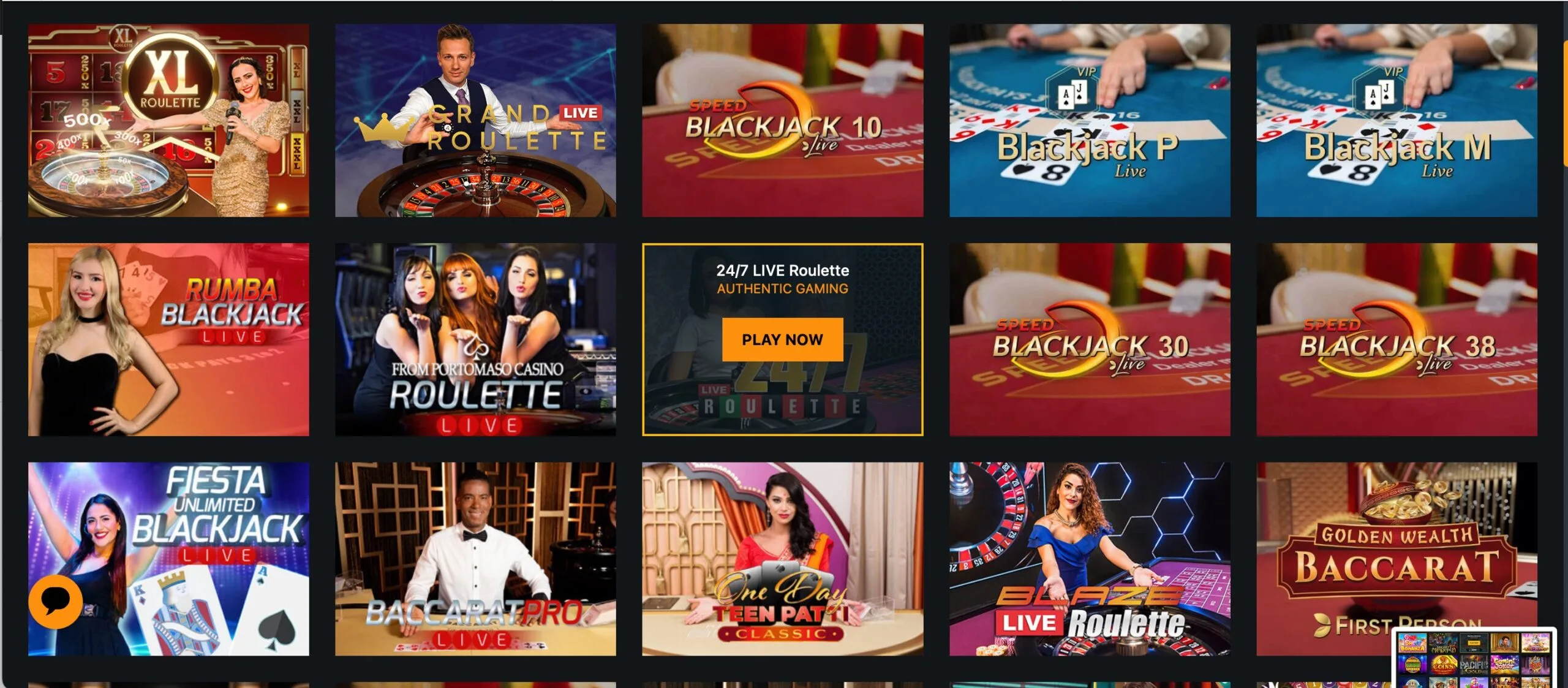 Betstro Casino Live Games
