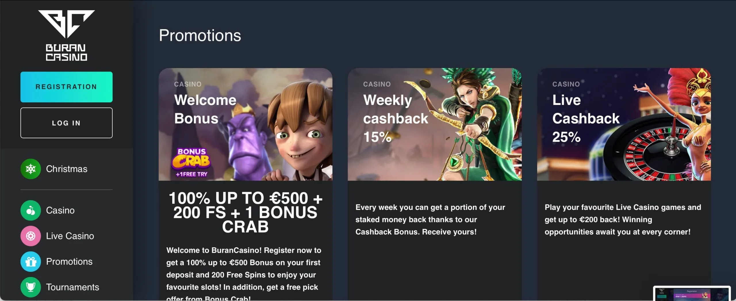 Buran Casino Tournaments