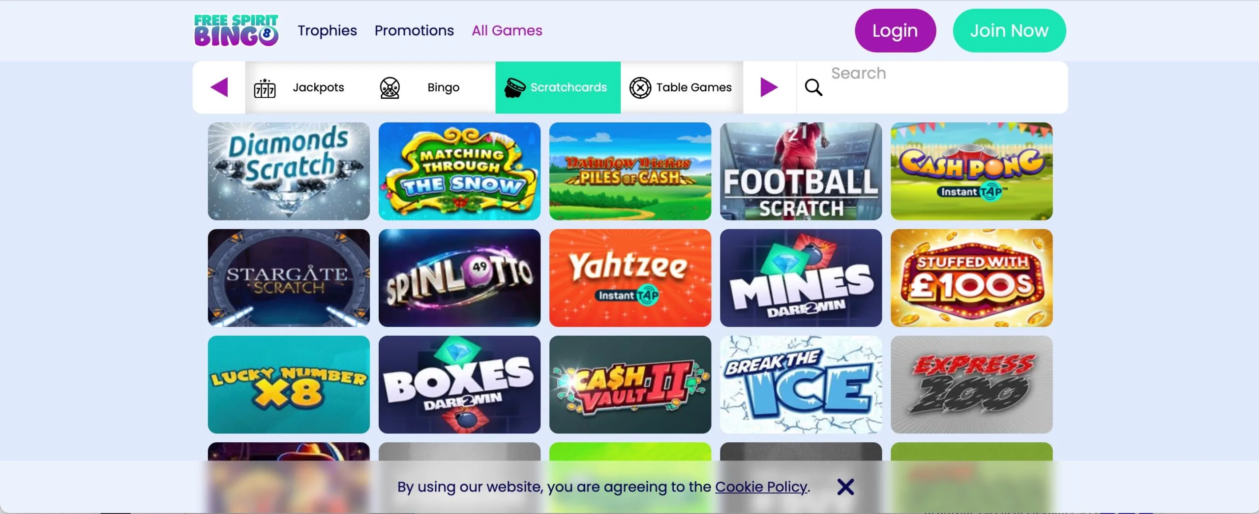 Free Spirit Bingo Casino Jackpots