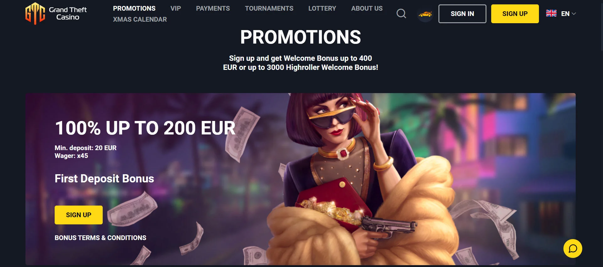 Grand Theft Casino Promotions