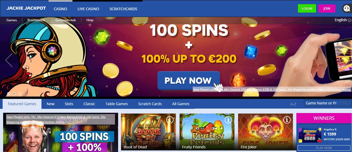 Jackie Jackpot Casino