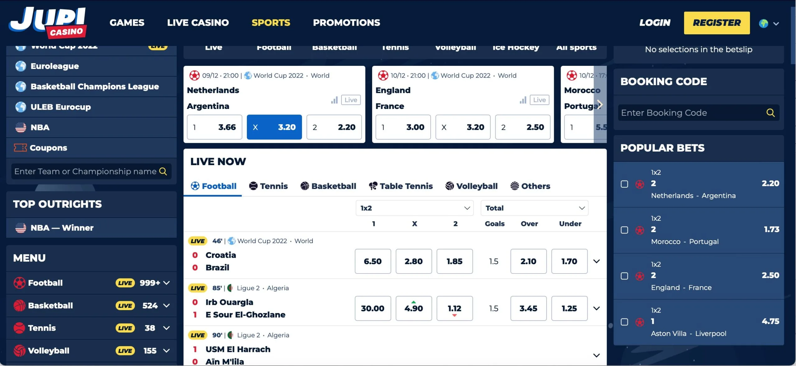 Jupi Casino Sports Betting