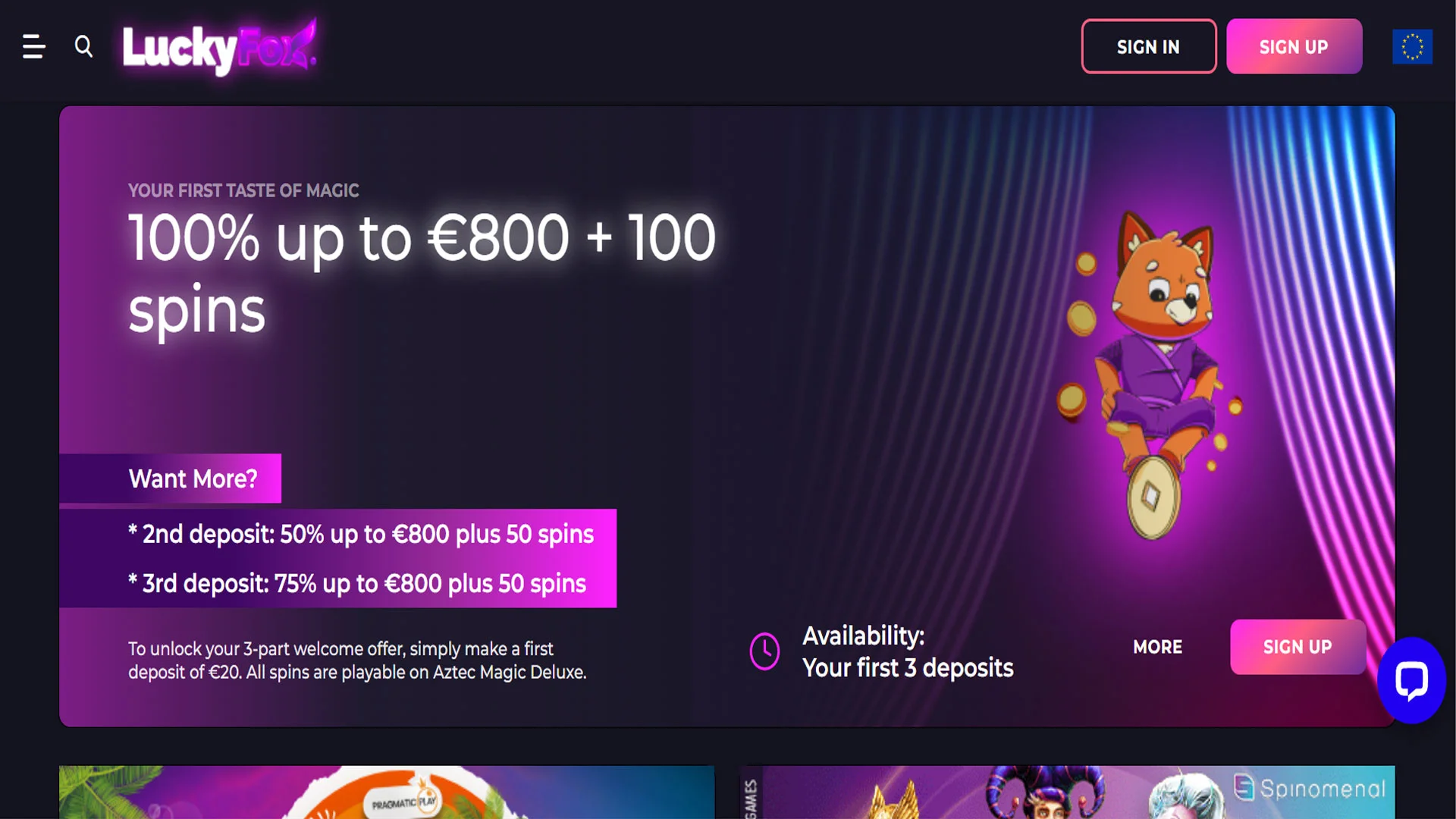 Lucky Fox Casino Promotions