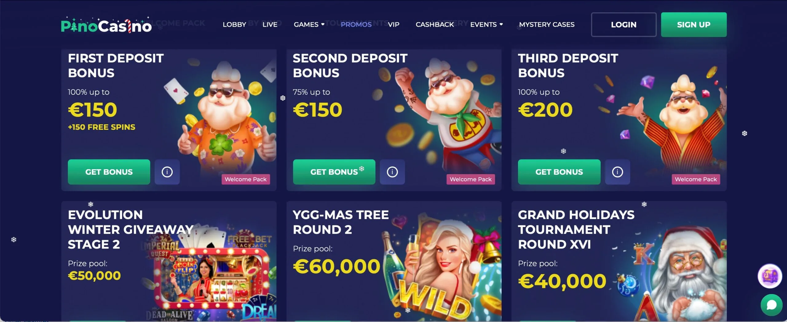 Pino Casino Bonuses