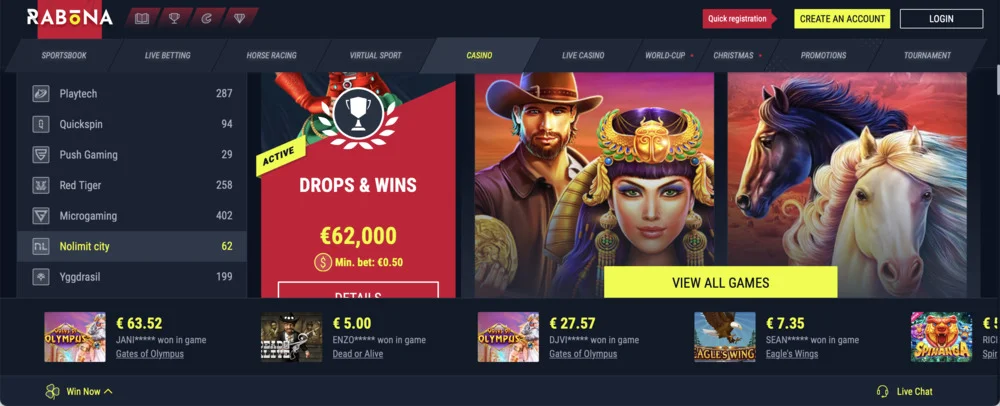 Rabona Casino