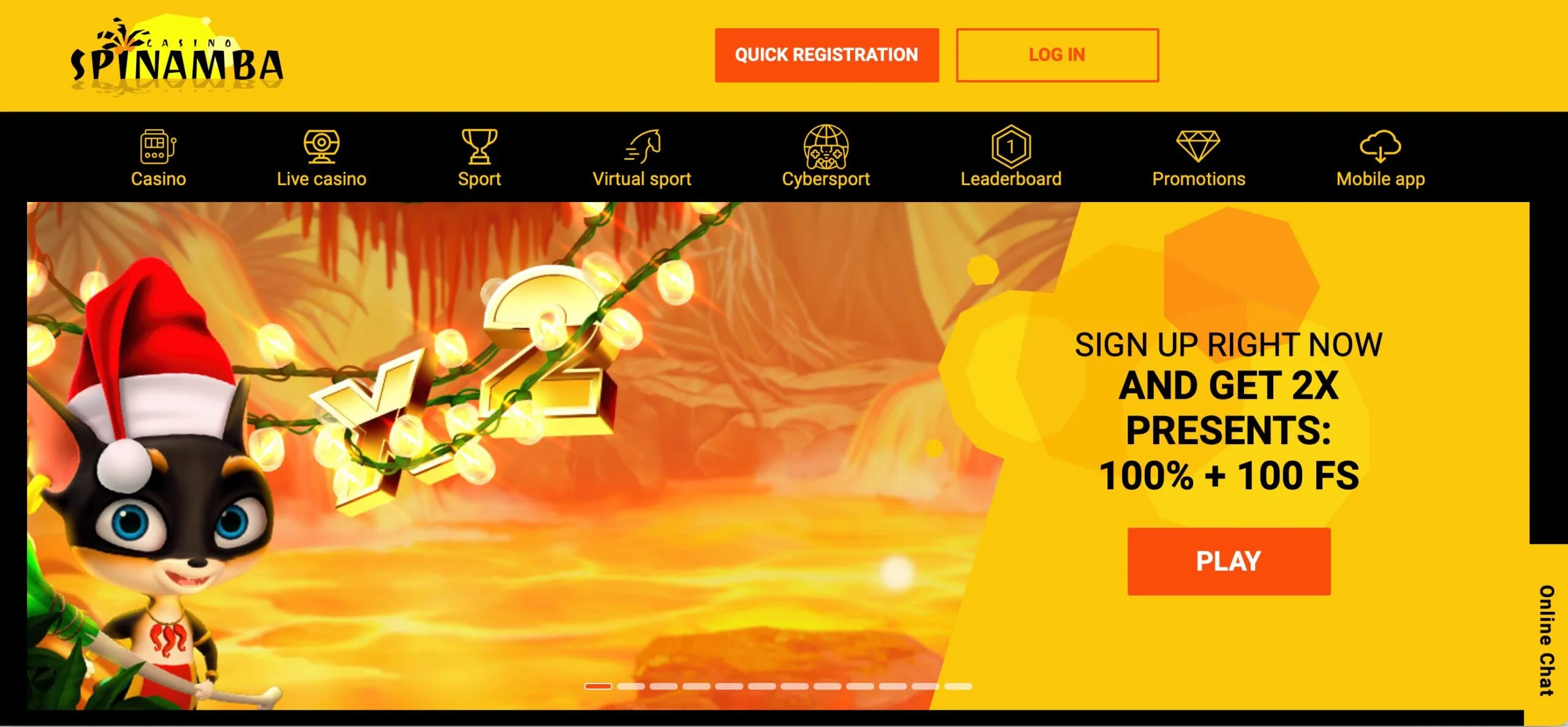 Spinamba Casino Sign Up