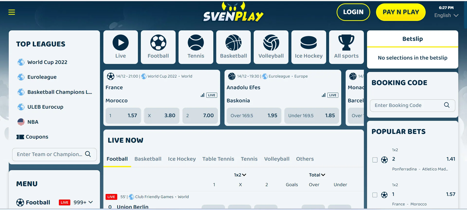 SvenPlay Casino SportsBook