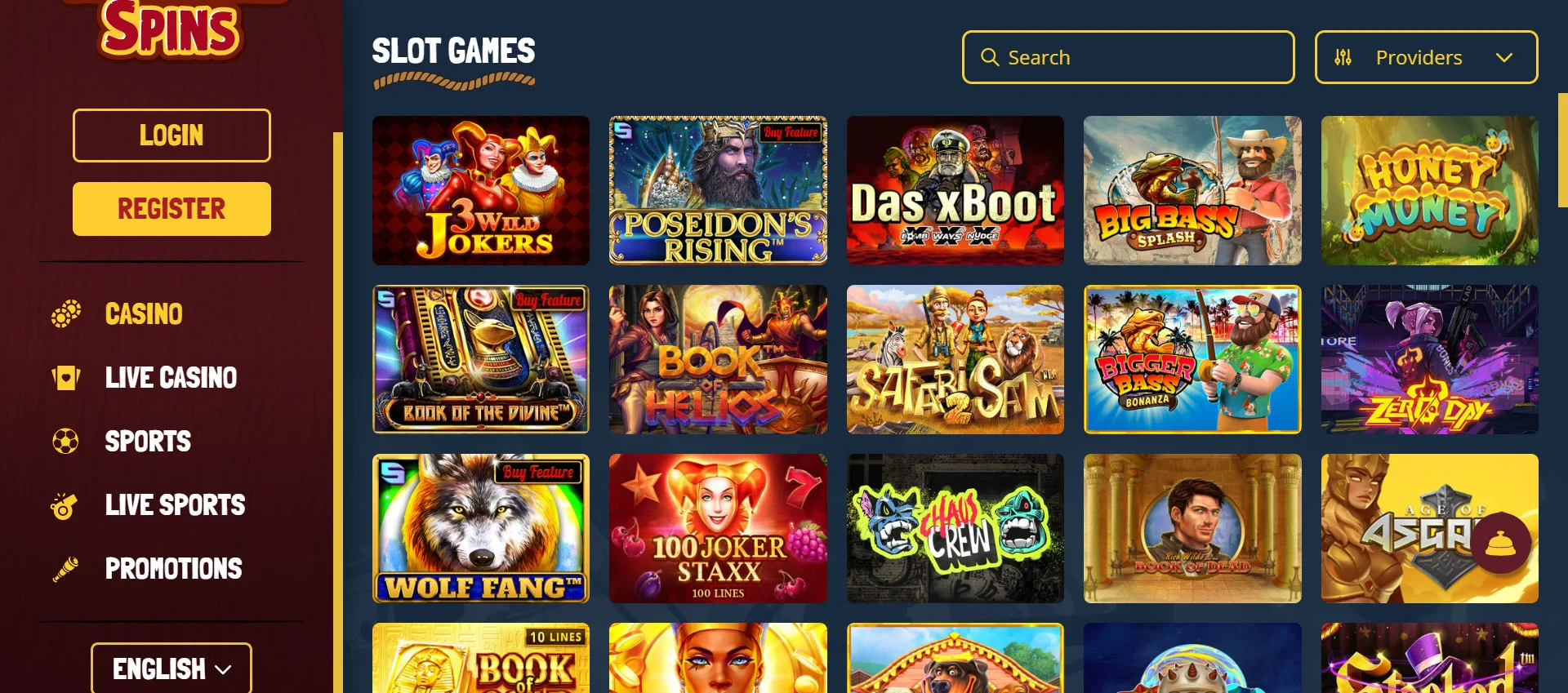 Treasure Spins Casino Slots