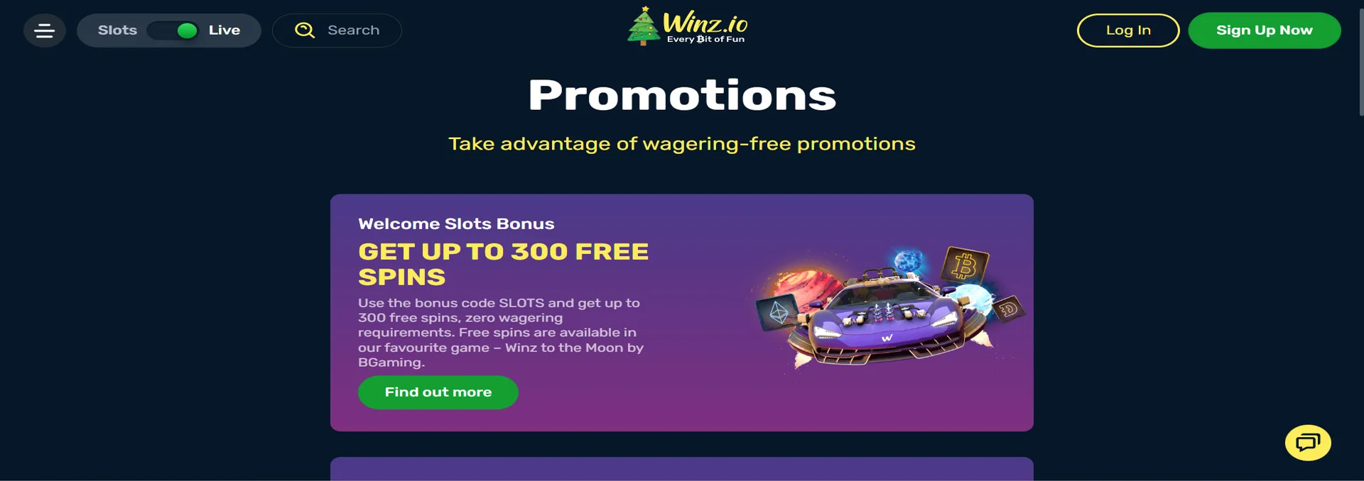 Winz.io Casino Promotions