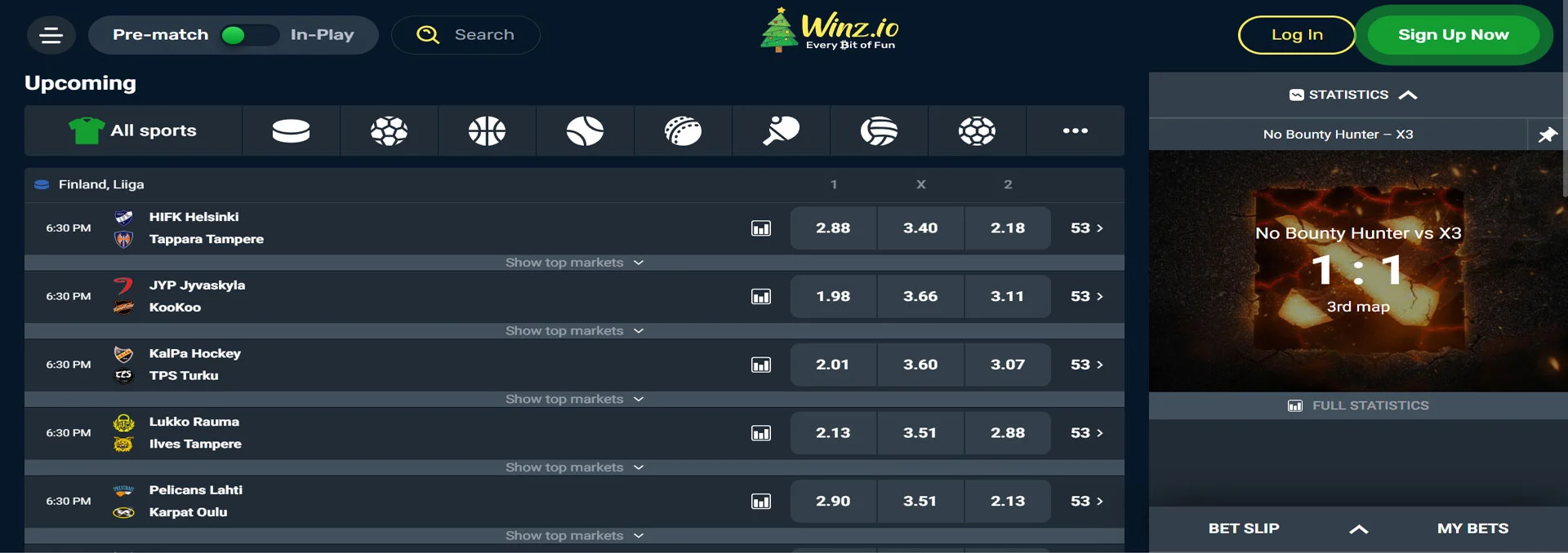Winz.io Casino Sports Betting