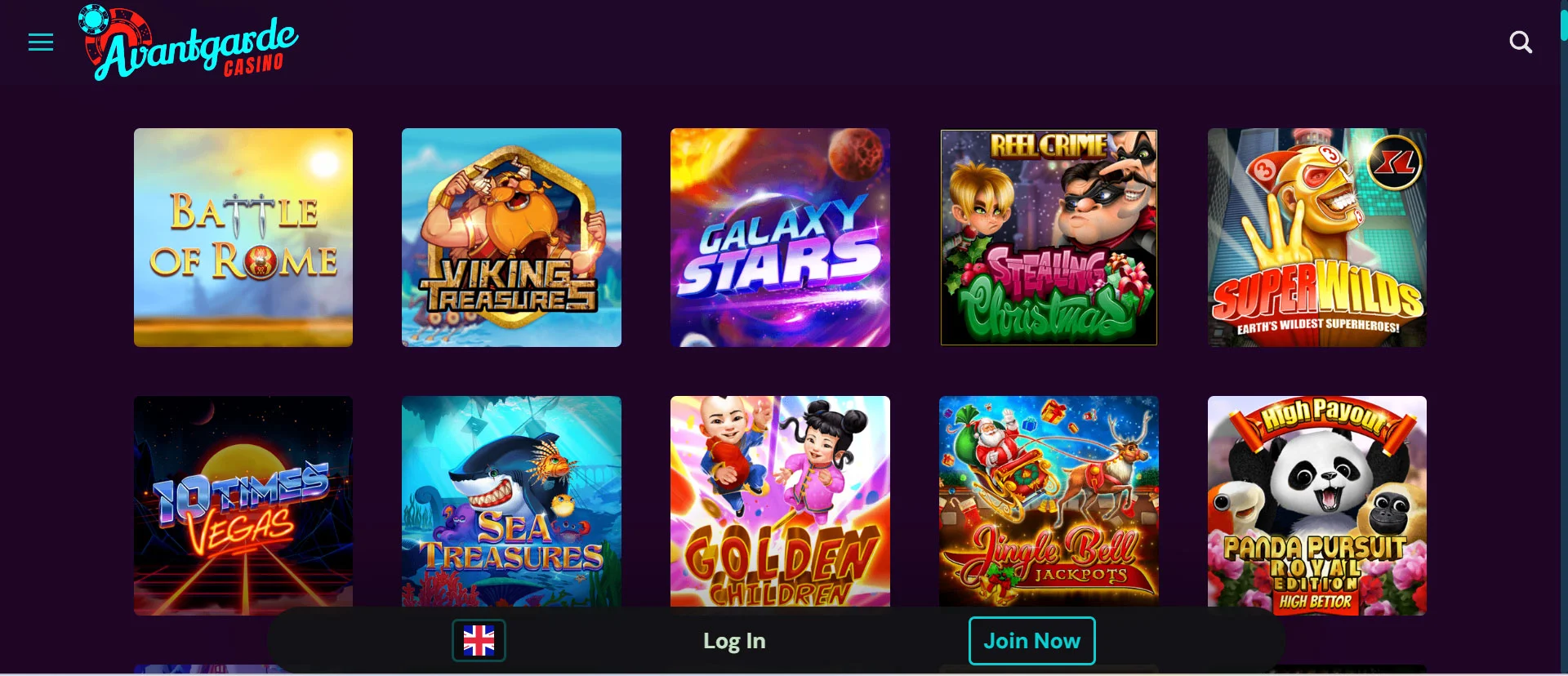 Avantgarde Casino Slot Games