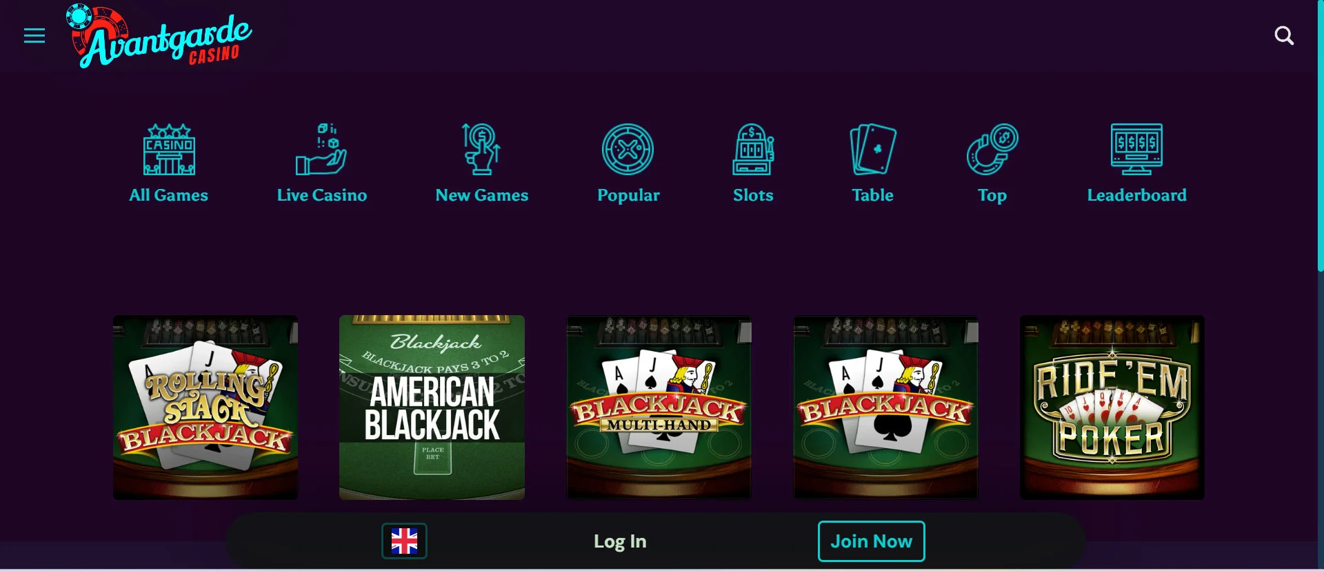 Avantgarde Casino Table Games