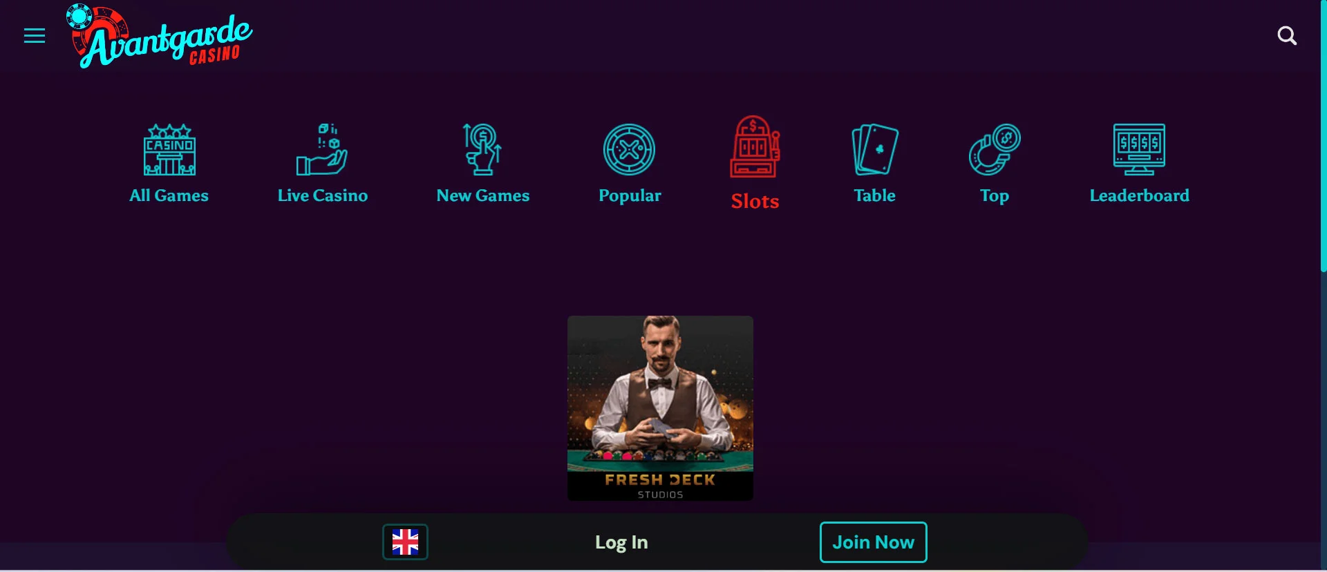 Avantgarde Casino Live Games