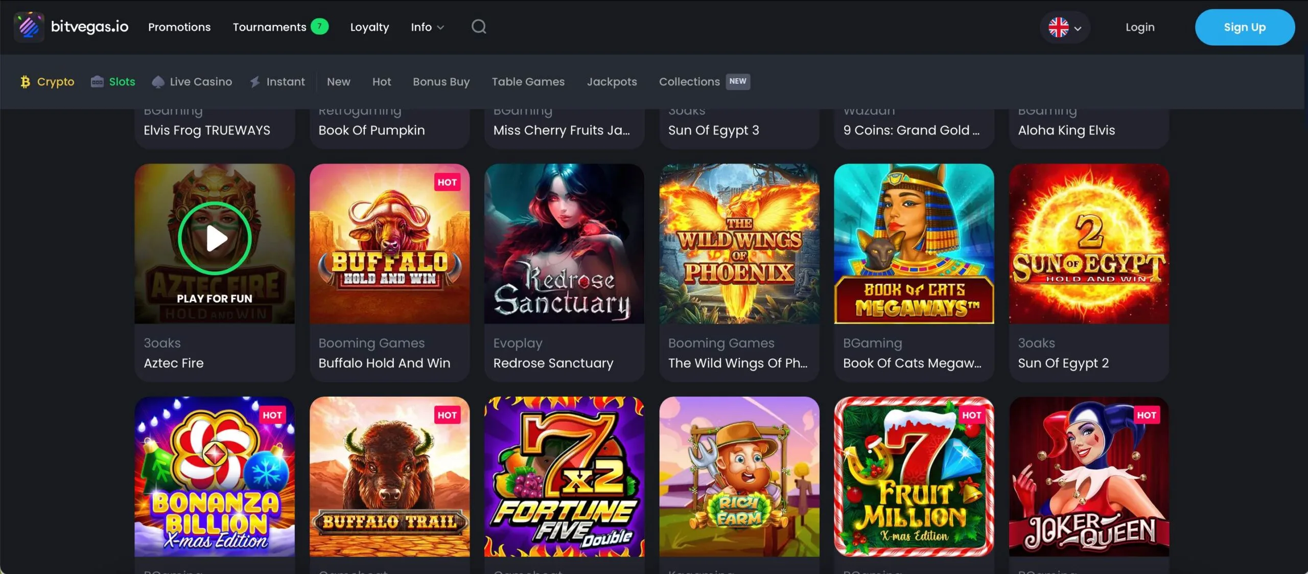 BitVegas Casino Slots