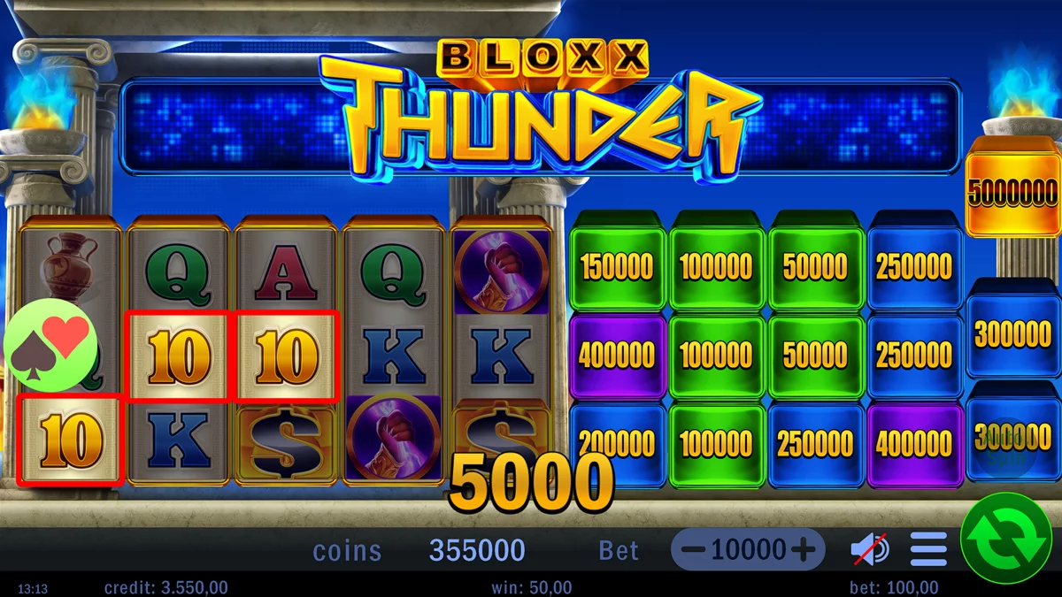 Bloxx Thunder Win
