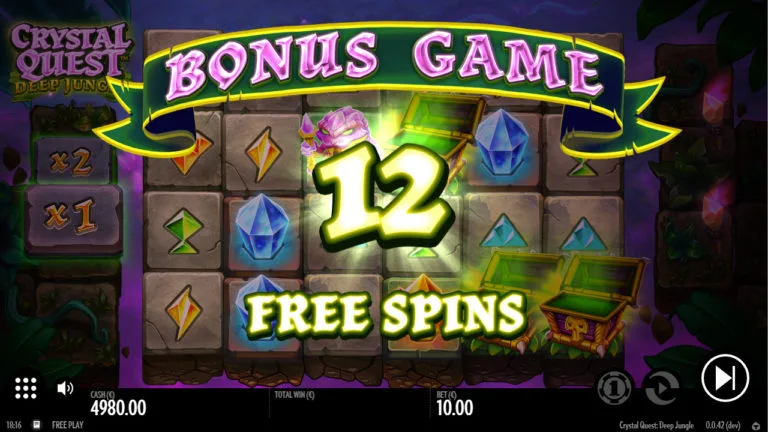 Crystal Quest- Deep Jungle Free Spins