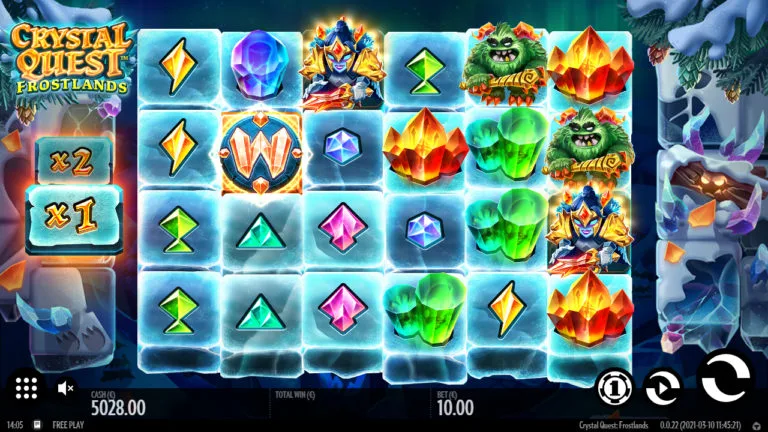 Crystal Quest: Frostlands Main Screen