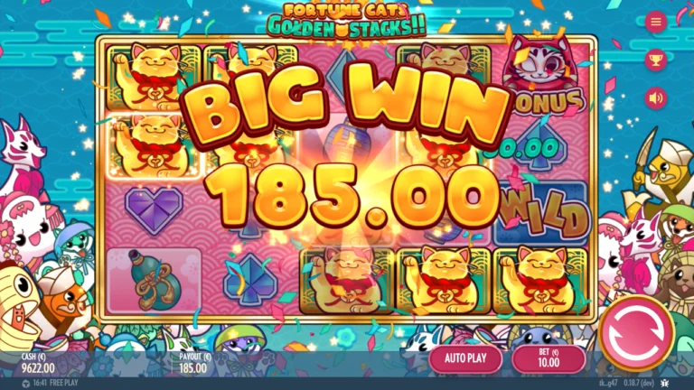 Fortune Cats Golden Stacks Big Win