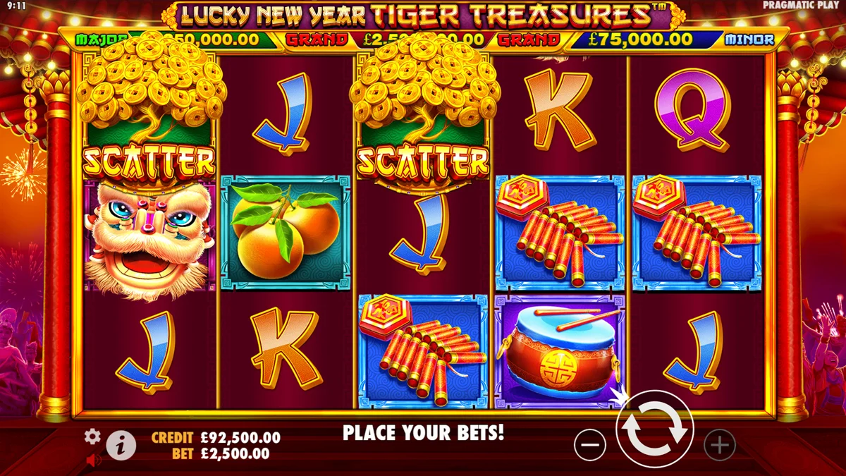 Lucky New Year - Tiger Treasures base Play