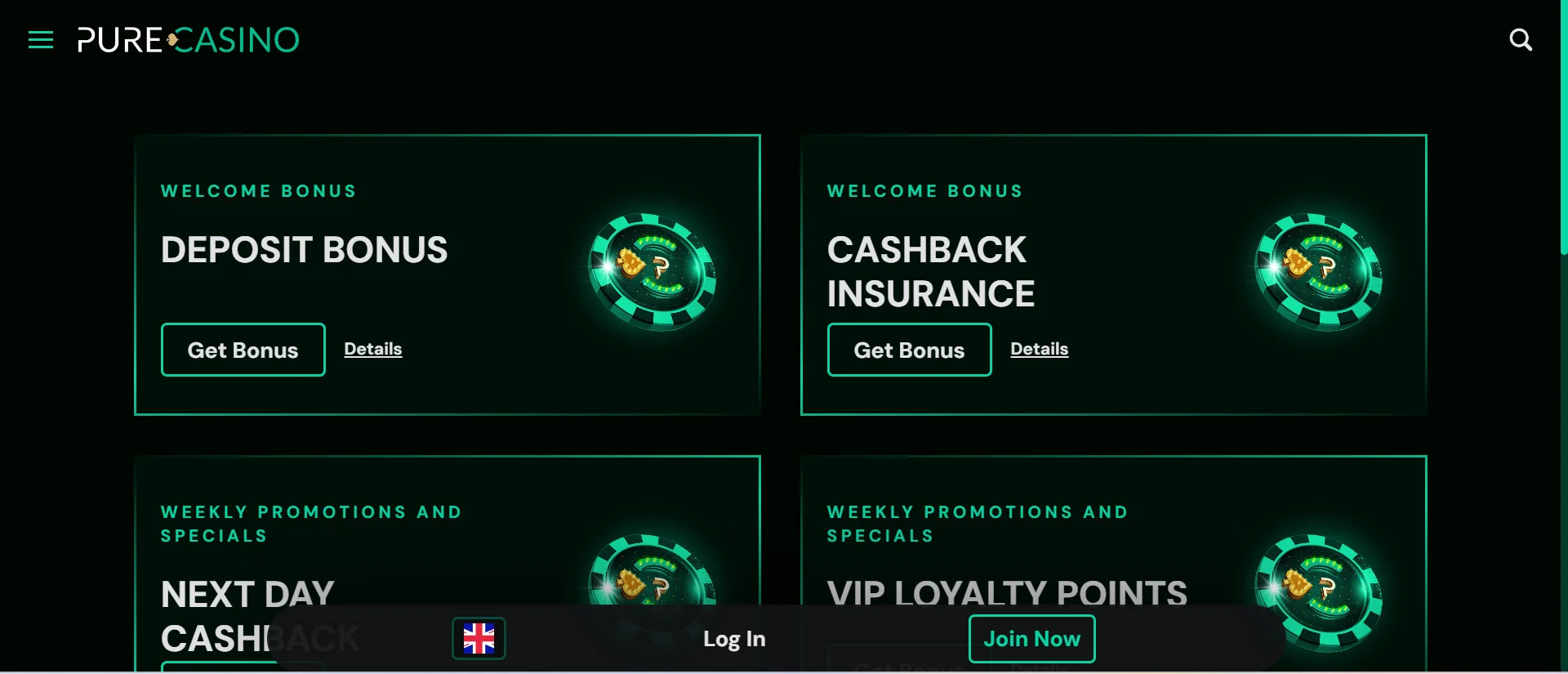 Pure Casino Promotions