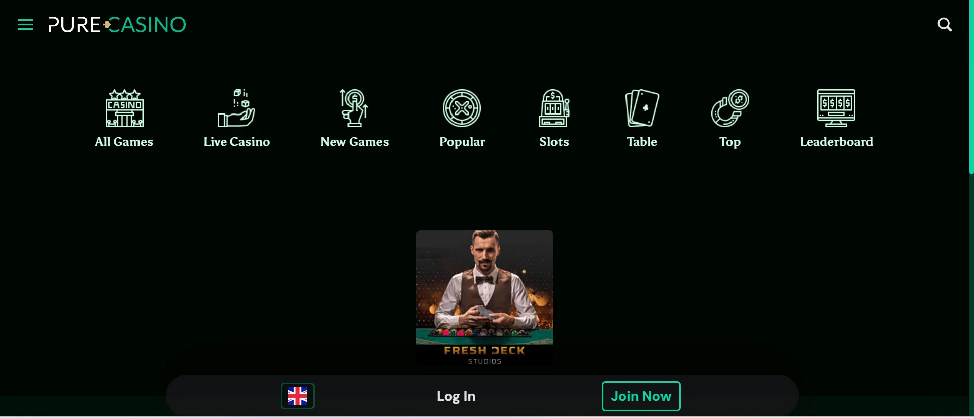 Pure Casino Live Games