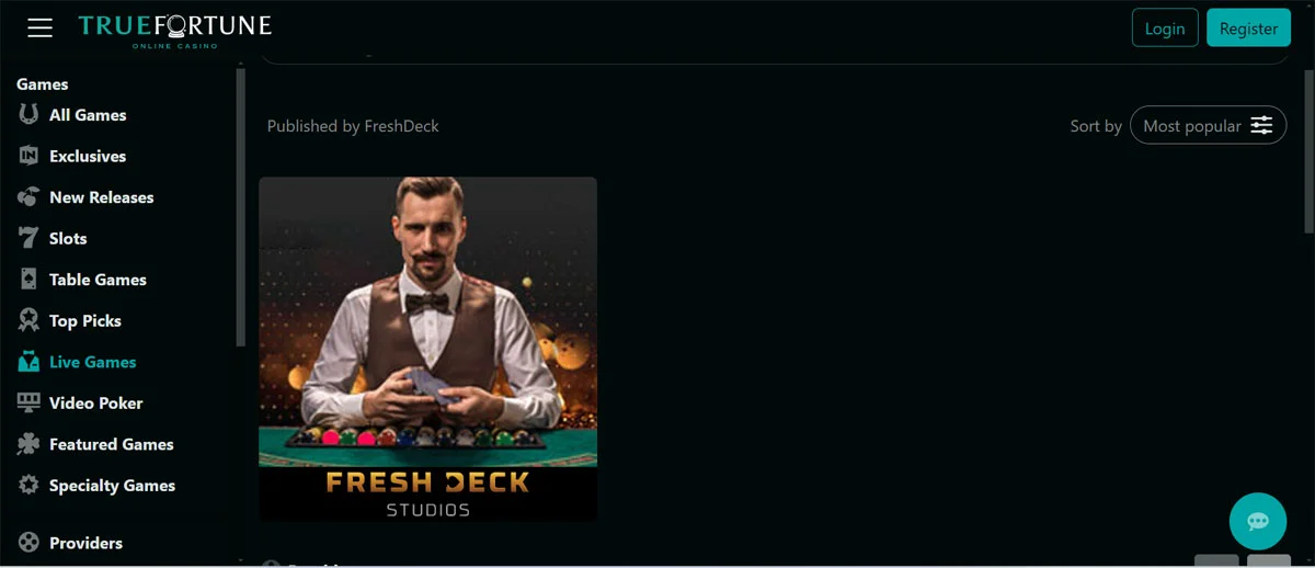 Ture Fortune Casino Live Games