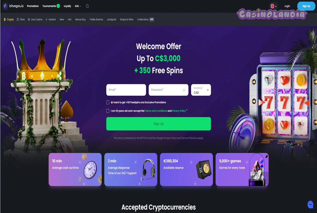 Vegas Casino Desktop View