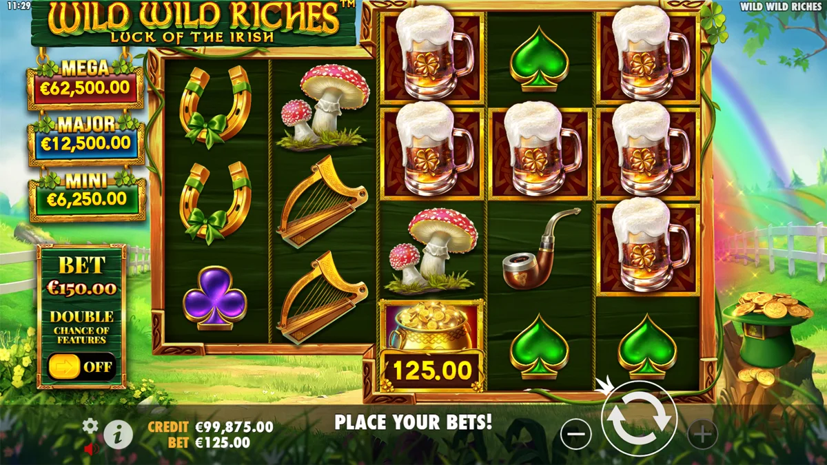 Wild Wild Riches Base Play