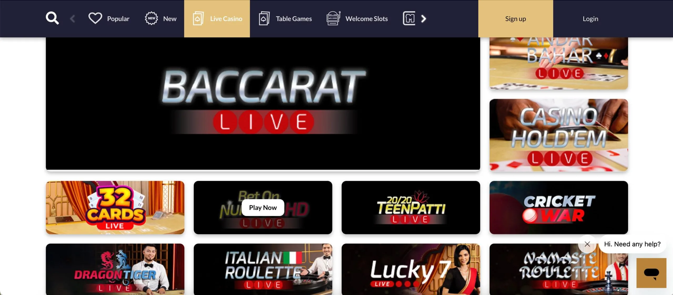 Jackpot Mobile Casino Live Games
