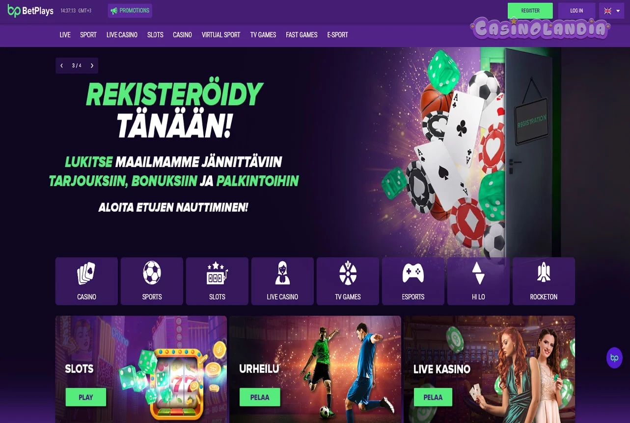 Betplays Casino Desktop View