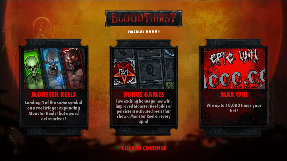 Bloodthirst Homescreen