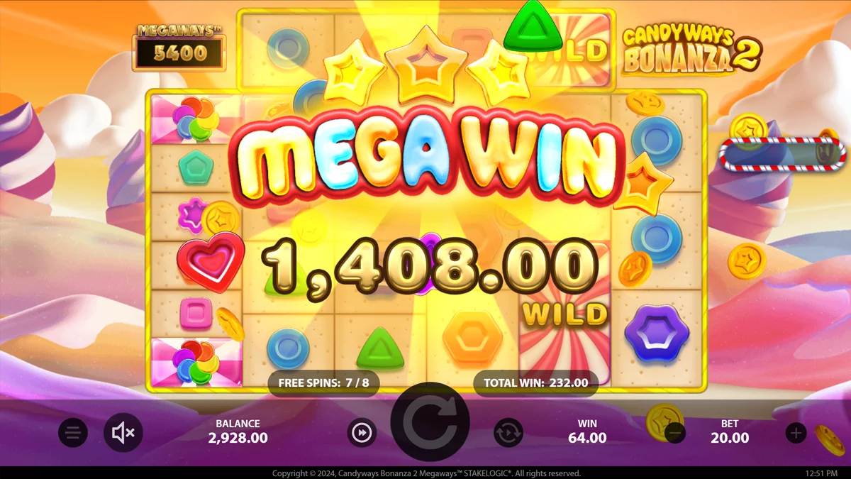 Candyways Bonanza Megaways 2 Mega Win