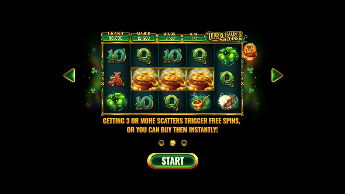 Leprechaun’s Coins Homescreen