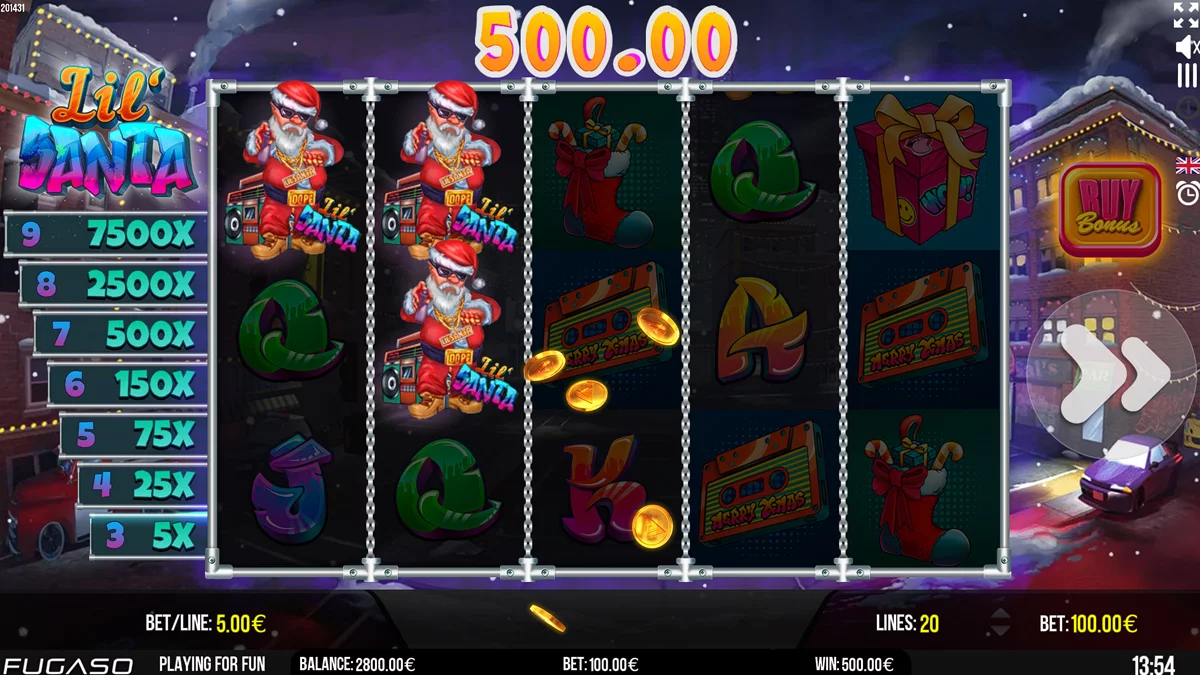 Lil' Santa Bonus Buy Win