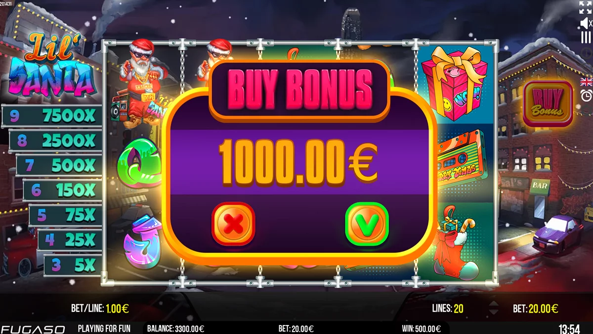 Lil' Santa Bonus Buy window