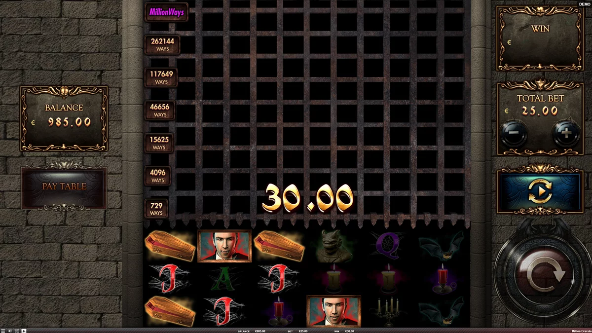 Million Dracula Win