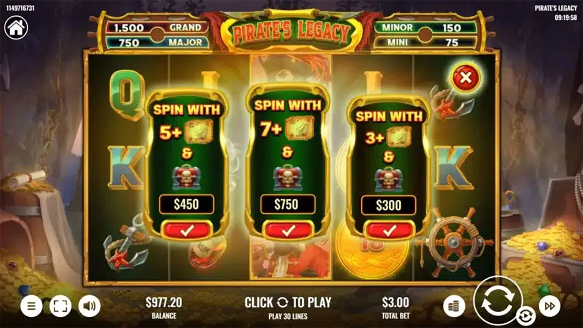 Pirate’s Legacy Buy Option