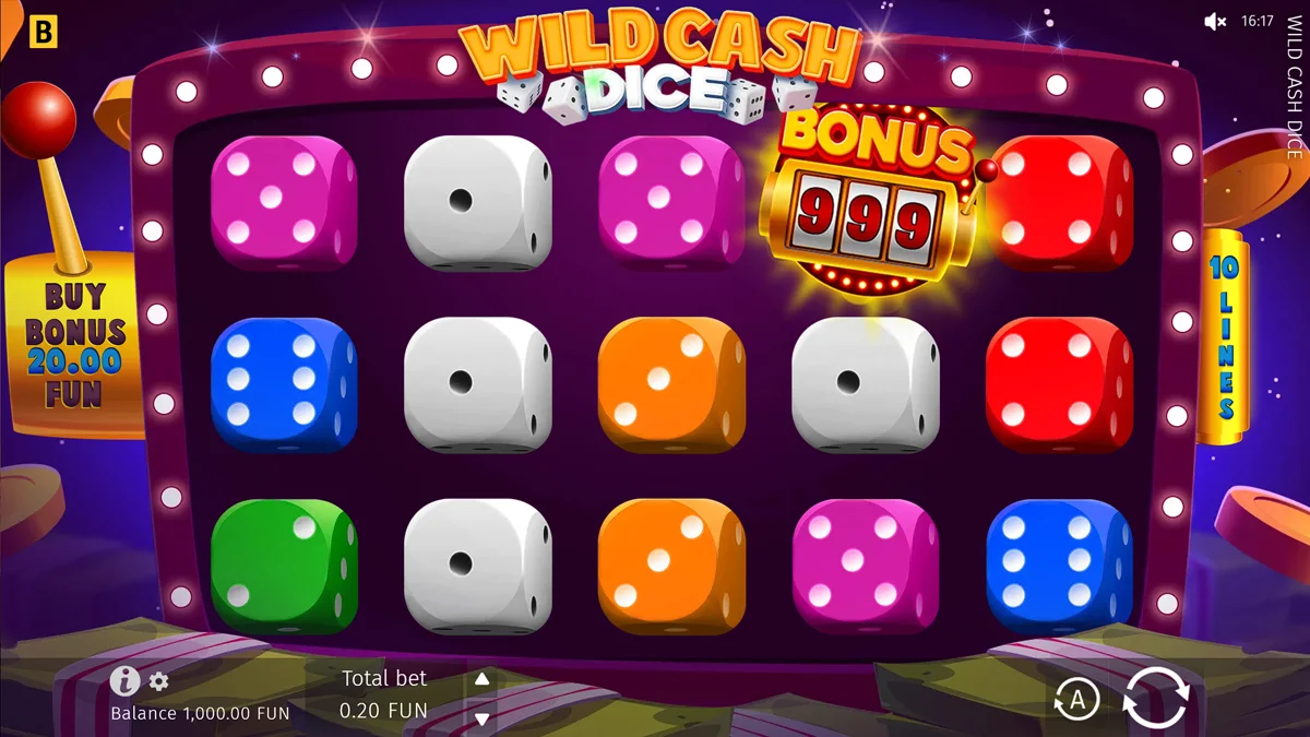 Wild Cash Dice Base Play